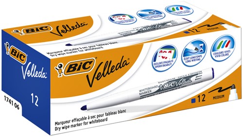Viltstift Bic Velleda 1741 blauw-3