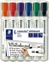 Viltstift Staedtler 351 whiteboard assorti pk/6