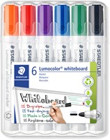 Viltstift Staedtler 351 whiteboard assorti pk/6