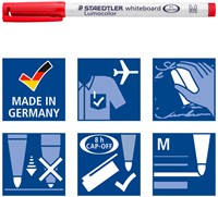 Viltstift Staedtler 301 whiteboard assorti pk/4-1