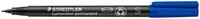 Viltstift Staedtler SF 313 OHP Lumo permanent blauw