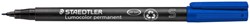 Viltstift Staedtler SF 313 OHP Lumo permanent blauw