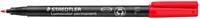 Viltstift Staedtler 318 F permanent rood