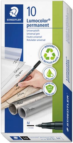 Viltstift Staedtler 317 M permanent zwart