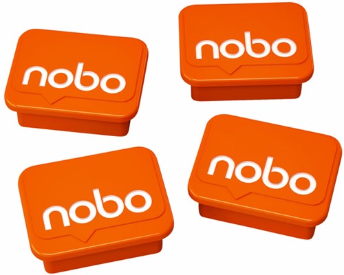 Magneet Nobo whiteboard 22mm oranje