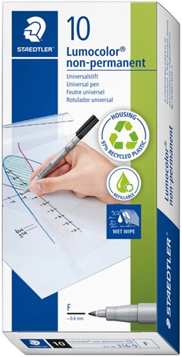 Viltstift Staedtler 316 F non-permanent zwart