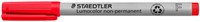 Viltstift Staedtler 316 F OHP Lumo non permanent rood-2