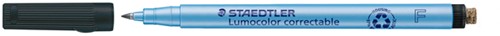 Viltstift Staedtler 305 F OHP Lumo correctable zwart