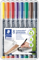 Viltstift Staedtler 313 S permanent assorti pk/8
