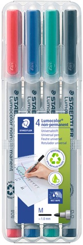 Viltstift Staedtler 315 M non-permanent assorti pk/4