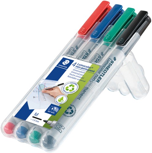 Viltstift Staedtler 315 M non-permanent assorti pk/4-2