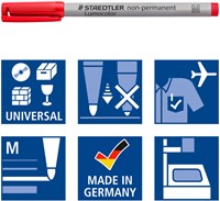 Viltstift Staedtler 315 M non-permanent assorti pk/4-1