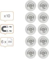 Glasbordmagneet Nobo extra sterk 32 mm pak/10-3