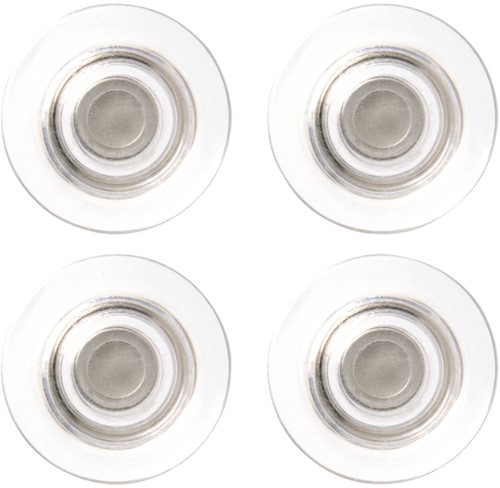 Glasbordmagneet Nobo Diamond extra sterk 22 mm transparant pak/4