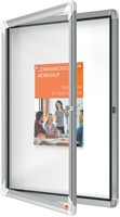 Vitrinekast Nobo draaideur voor binnen 4x A4 magnetisch-3