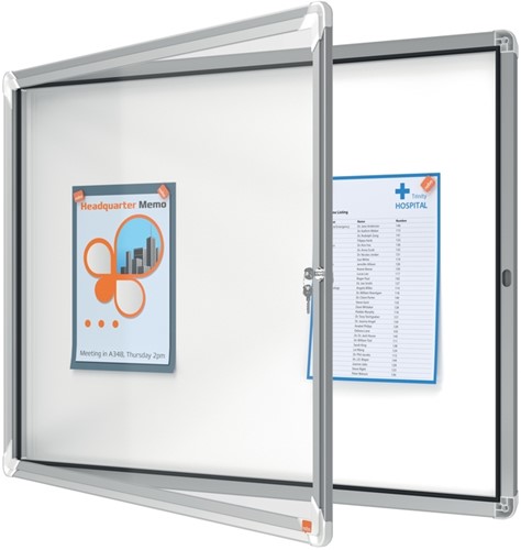 Vitrinekast Nobo draaideur voor binnen 8x A4 magnetisch-3