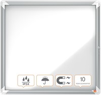 Vitrinekast Nobo draaideur voor buiten 6x A4 magnetisch-11