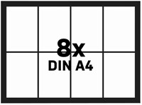Vitrinekast Nobo draaideur voor binnen 8x A4 magnetisch-1