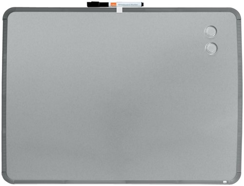 Viltstiftbord Nobo slimline 43x58cm zilver gelakt-3