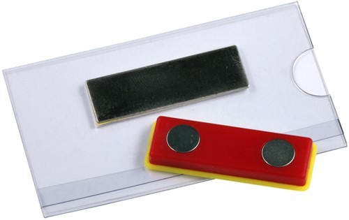 Badge 75x40mm Europel magnetisch