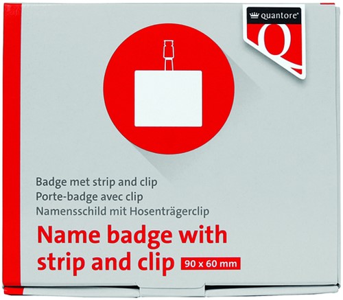 Badge 60X90mm Quantore clip-2