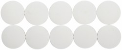 Magneet Maul Solid 38x15.5mm wit pk/10