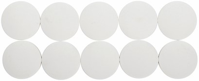Magneet Maul Solid 38x15.5mm wit pk/10