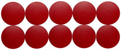 Magneet Maul Solid 38x15.5mm rood pk/10