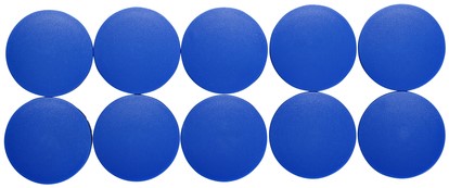 Magneet Maul Solid 38x15.5mm blauw pk/10