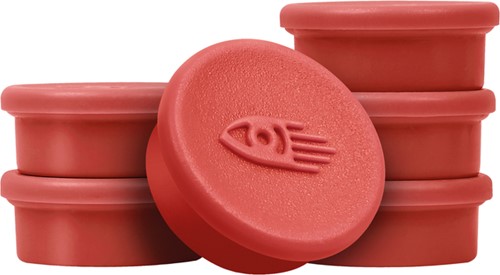Magneet Legamaster 20mm 250gr rood pk/8-3