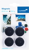 Magneet Legamaster 30mm 850gr zwart pk/4