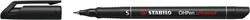 Viltstift STABILO OHpen permanent 841/46 rond 0.4mm zwart