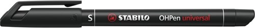 Viltstift STABILO OHpen permanent 841/46 rond 0.4mm zwart-2