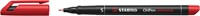 Viltstift STABILO OHpen permanent 841/40 rond 0.4mm rood