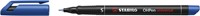 Viltstift STABILO OHpen permanent 841/41 rond 0.4mm blauw