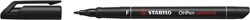Viltstift STABILO OHpen permanent 842/46 rond 0.7mm zwart