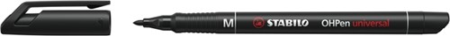 Viltstift STABILO OHpen permanent 843/46 rond 1mm zwart
