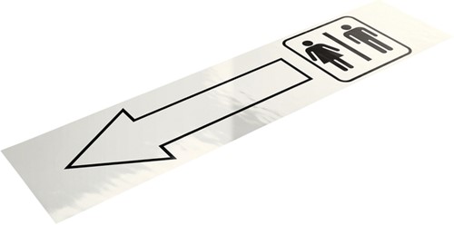 Lettertape Leitz Icon 88mmx10m zwart/wit 70160001-3