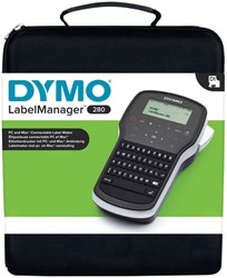 Labelprinter Dymo LM280 incl. koffer + oplaadbare accu + adapter 