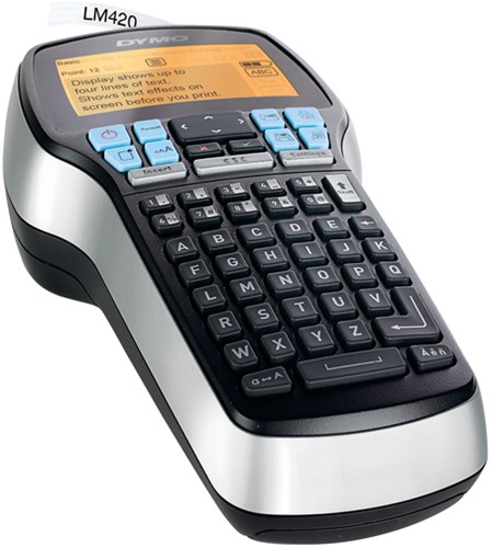 Labelprinter Dymo LM420P incl. koffer + 4 tapes + adapter -3