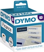 Etiket Dymo  12x50mm hangmap rol/220 99017-4