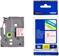 Brothertape TZE-222  9mm rood op wit-3