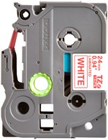 Brothertape TZE-252 24mm rood op wit-2