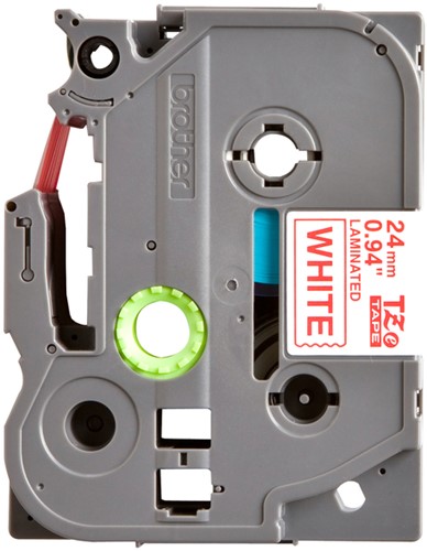 Brothertape TZE-252 24mm rood op wit-2
