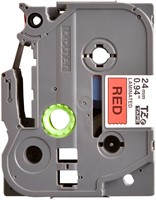 Brothertape TZE-451 24mm zwart op rood-2