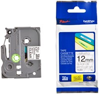 Brothertape TZE-M31 12mm zwart op mat transparant-3