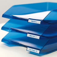 Dymotape D1 12mm blauw op wit 45014-2