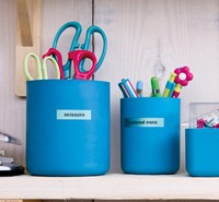 Dymotape D1 12mm zwart op blauw 45016 -4