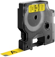 Dymotape D1 12mm zwart op geel 45018-3