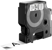 Dymotape D1 19mm zwart op wit 45803-3